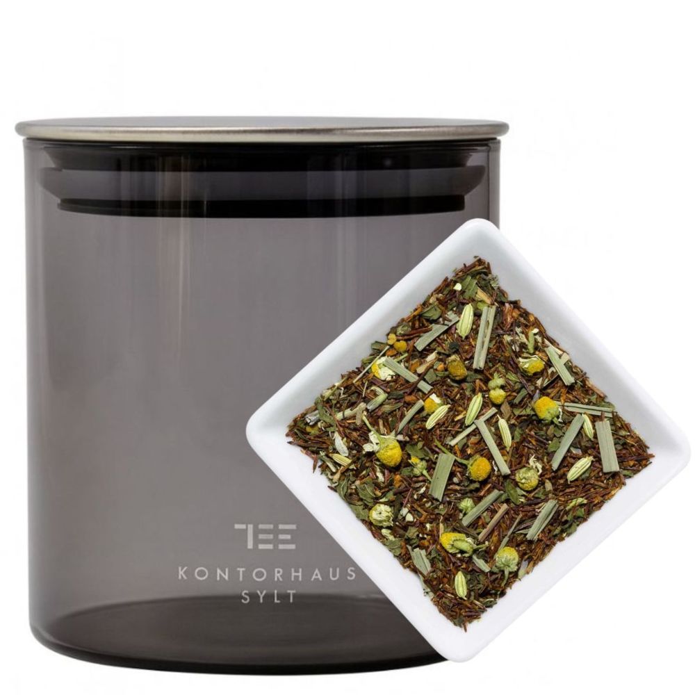 SET TEEDOSE KONTORHAUS & 100 G SYLTER ABENDSTUNDE