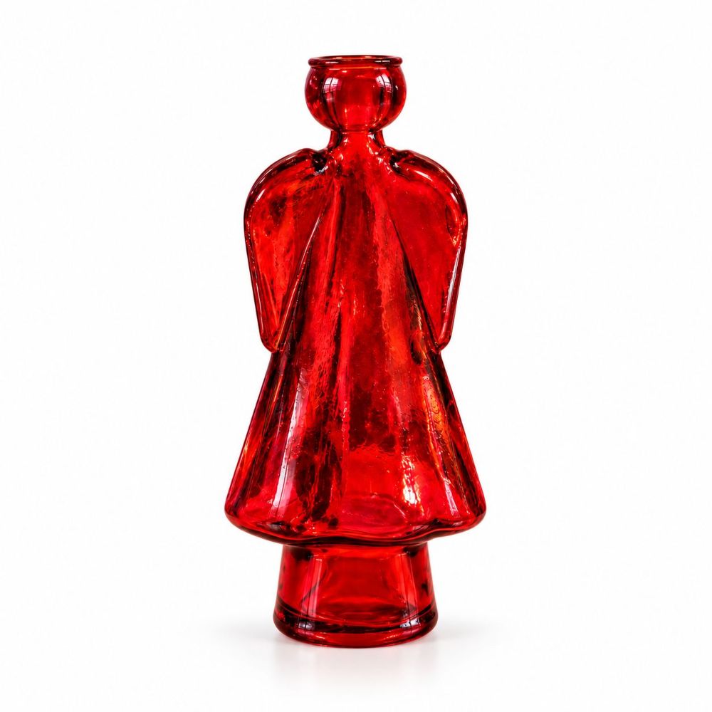 KERZENSTÄNDER ENGEL ROT 24,0 CM