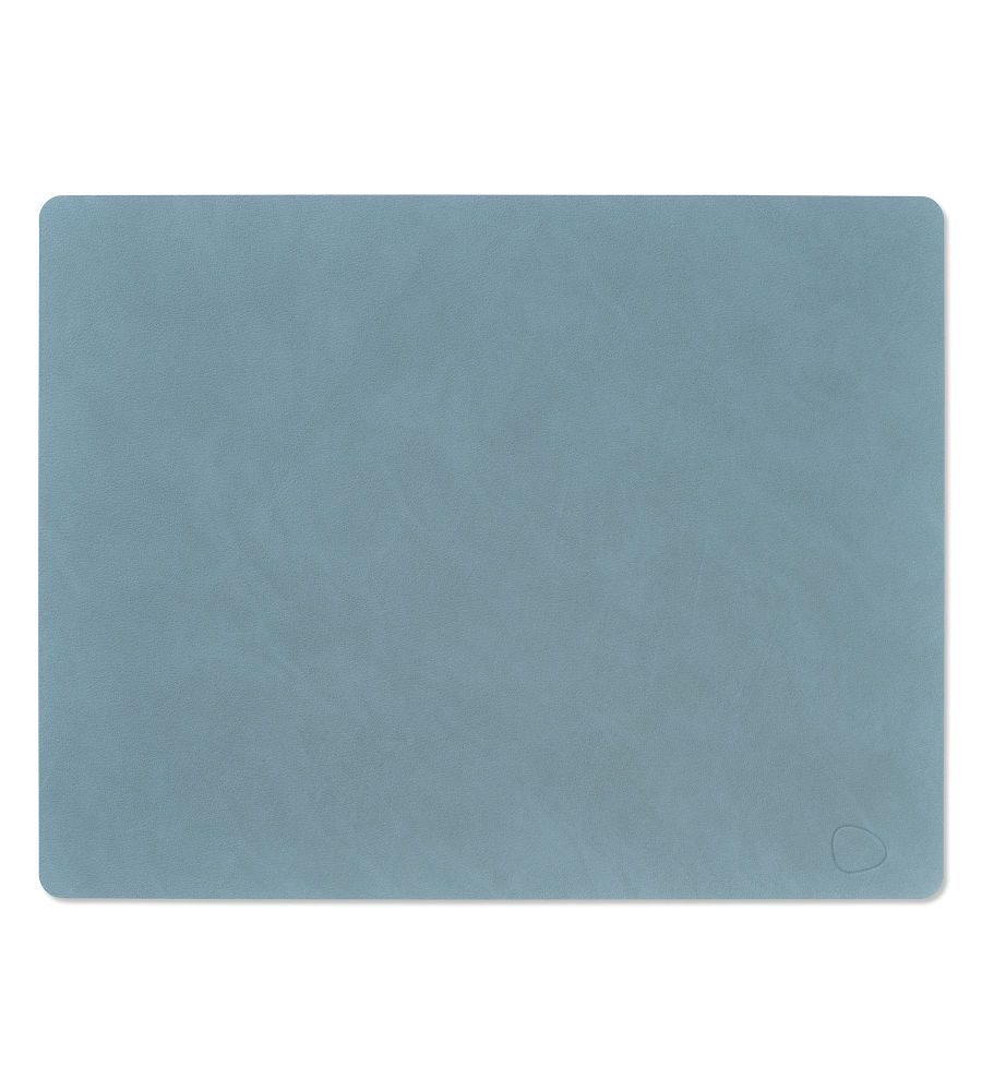 TISCHSET SQUARE L NUPO LEDER LIGHT BLUE