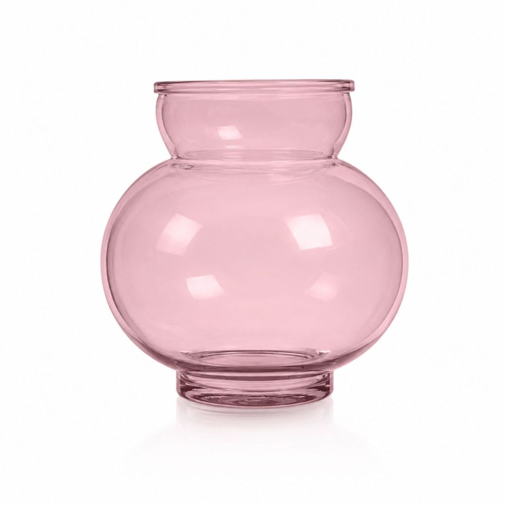 VASE FLORERO HALO ROSA 14,5 CM