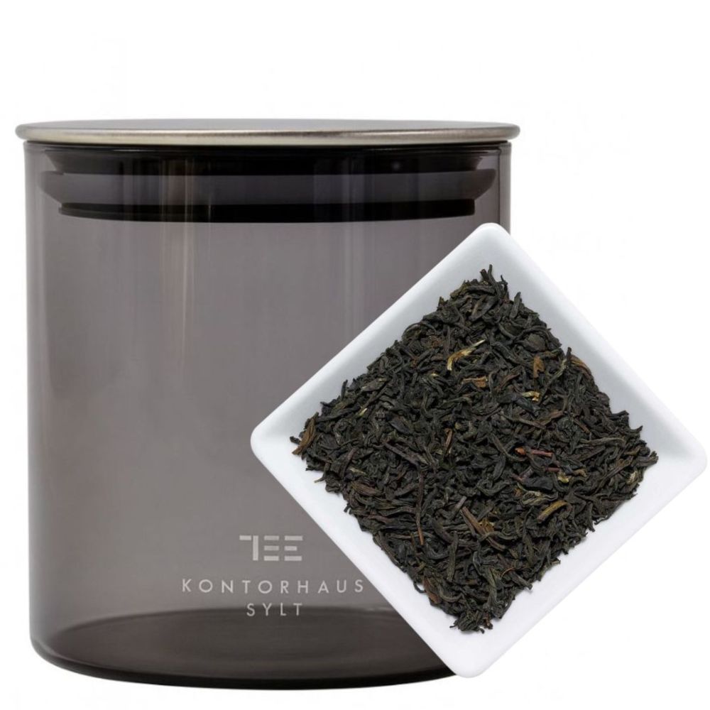 SET TEEDOSE KONTORHAUS & 100 G KÄPTN´S TEE