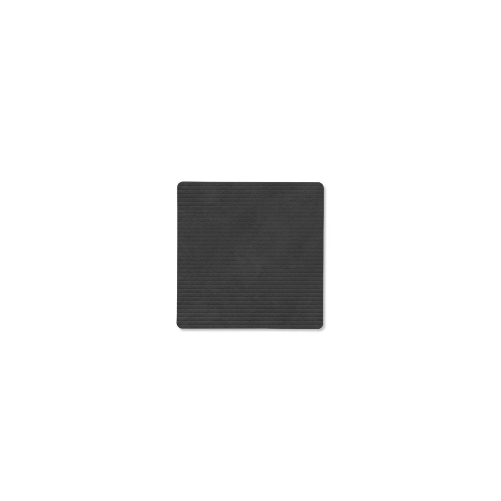 UNTERSETZER SQUARE CORDUROY LEDER BLACK
