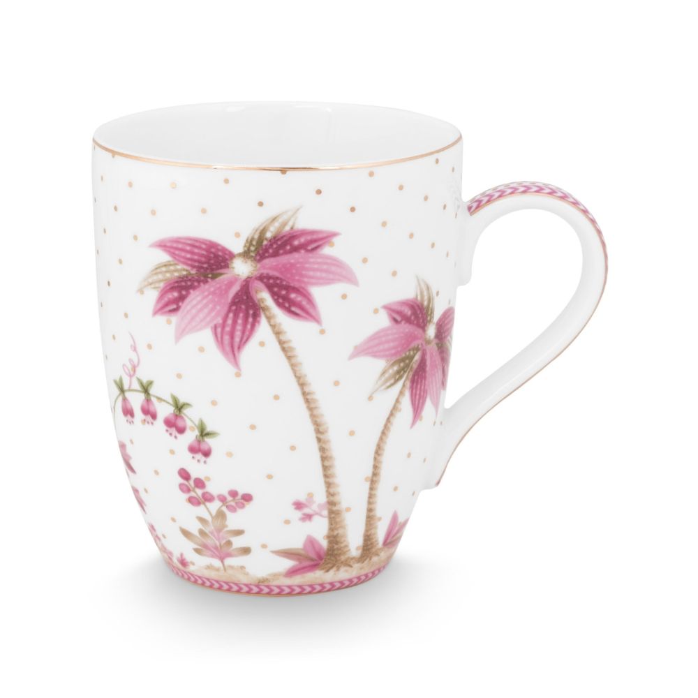 BECHER JOLIE DOTS GOLD PINK