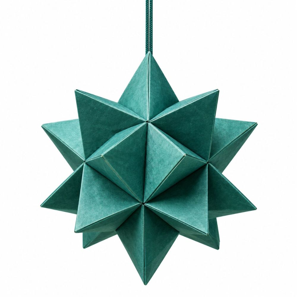 WEIHNACHTSANHÄNGER CRAFT PAPIER SMARAGD