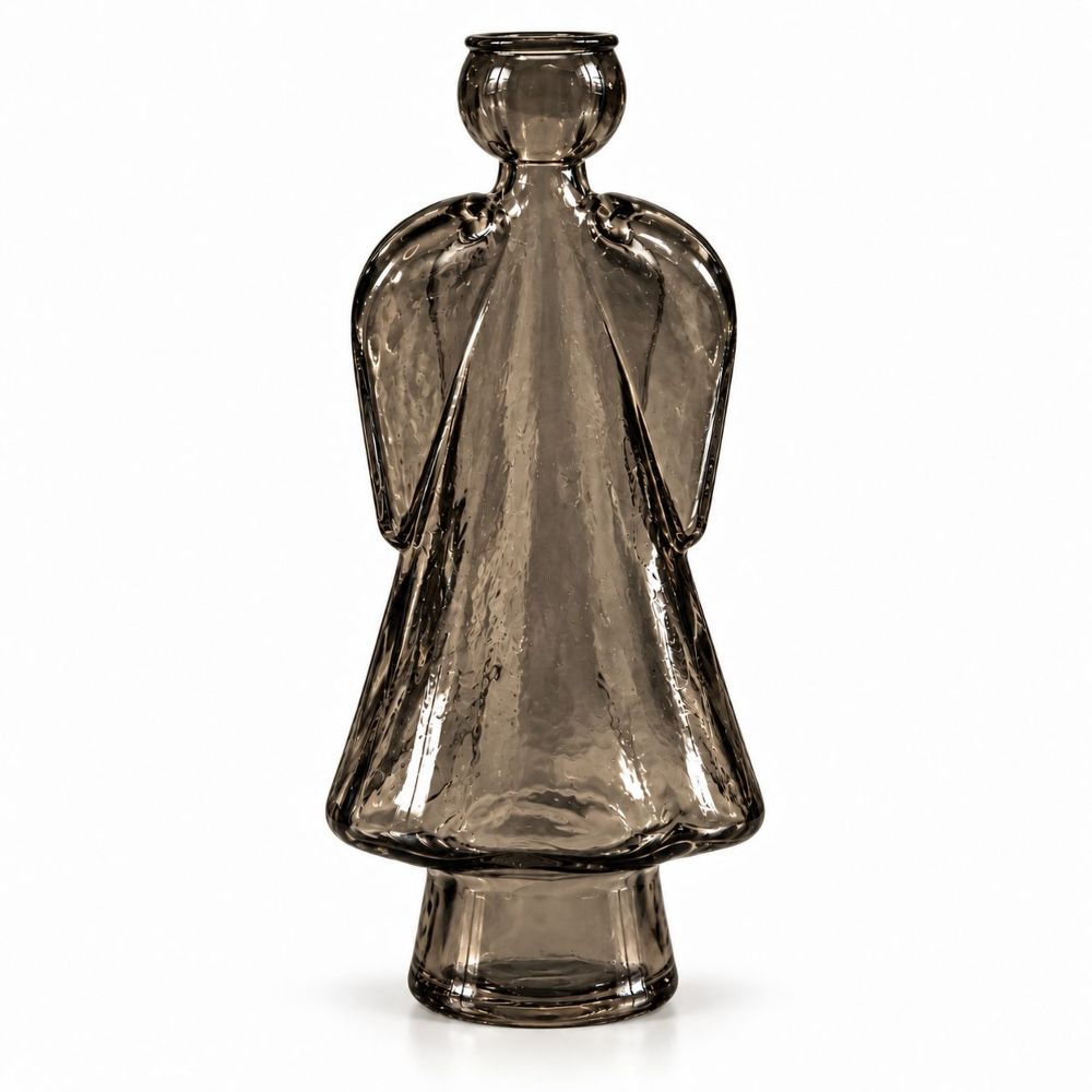 KERZENSTÄNDER ENGEL GRAU GRÜN 24,0 CM