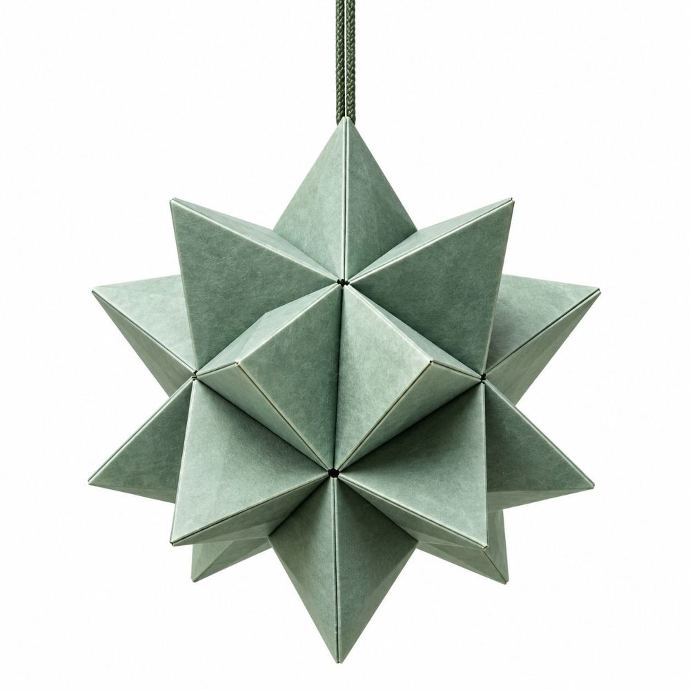 WEIHNACHTSANHÄNGER CRAFT PAPIER SALBEI