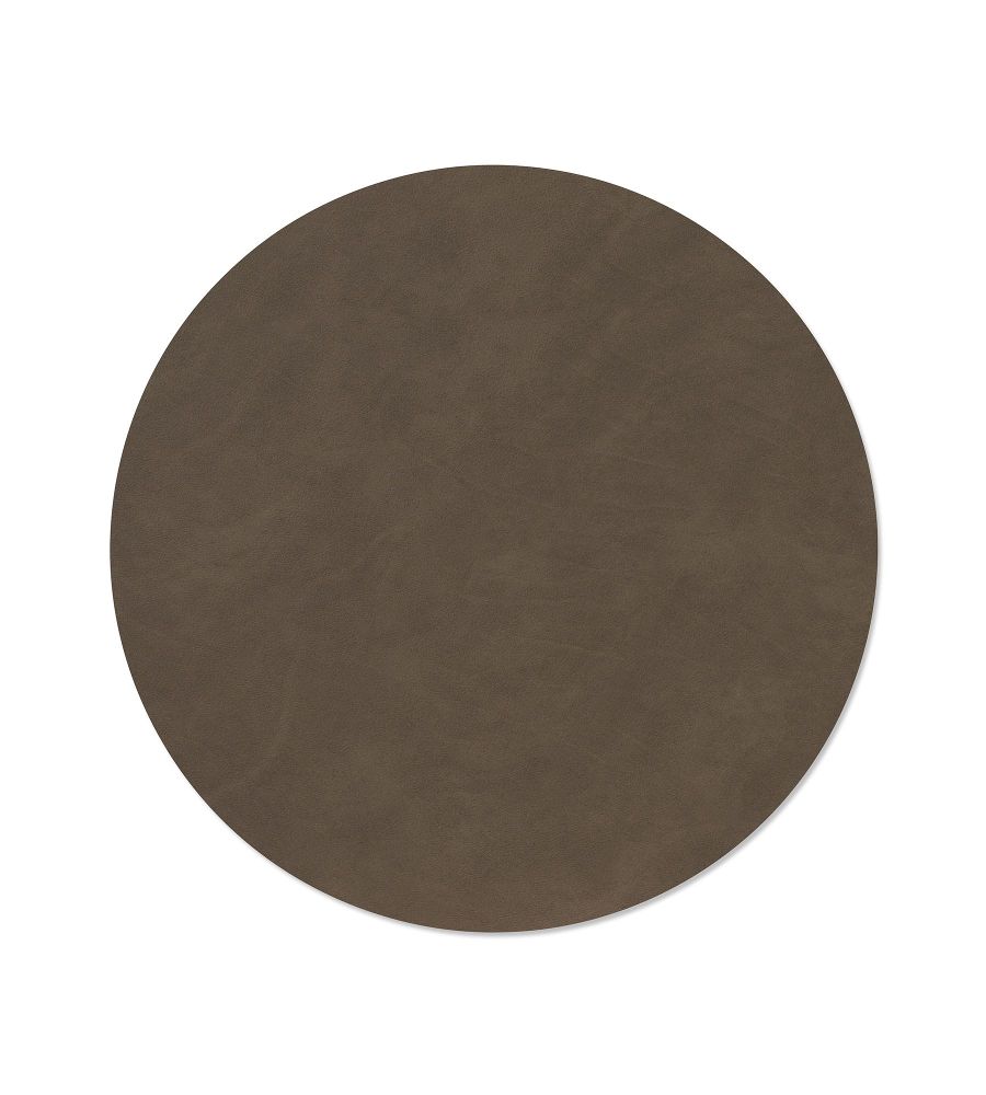 TISCHSET CIRCLE L NUPO LEDER CAVIAR
