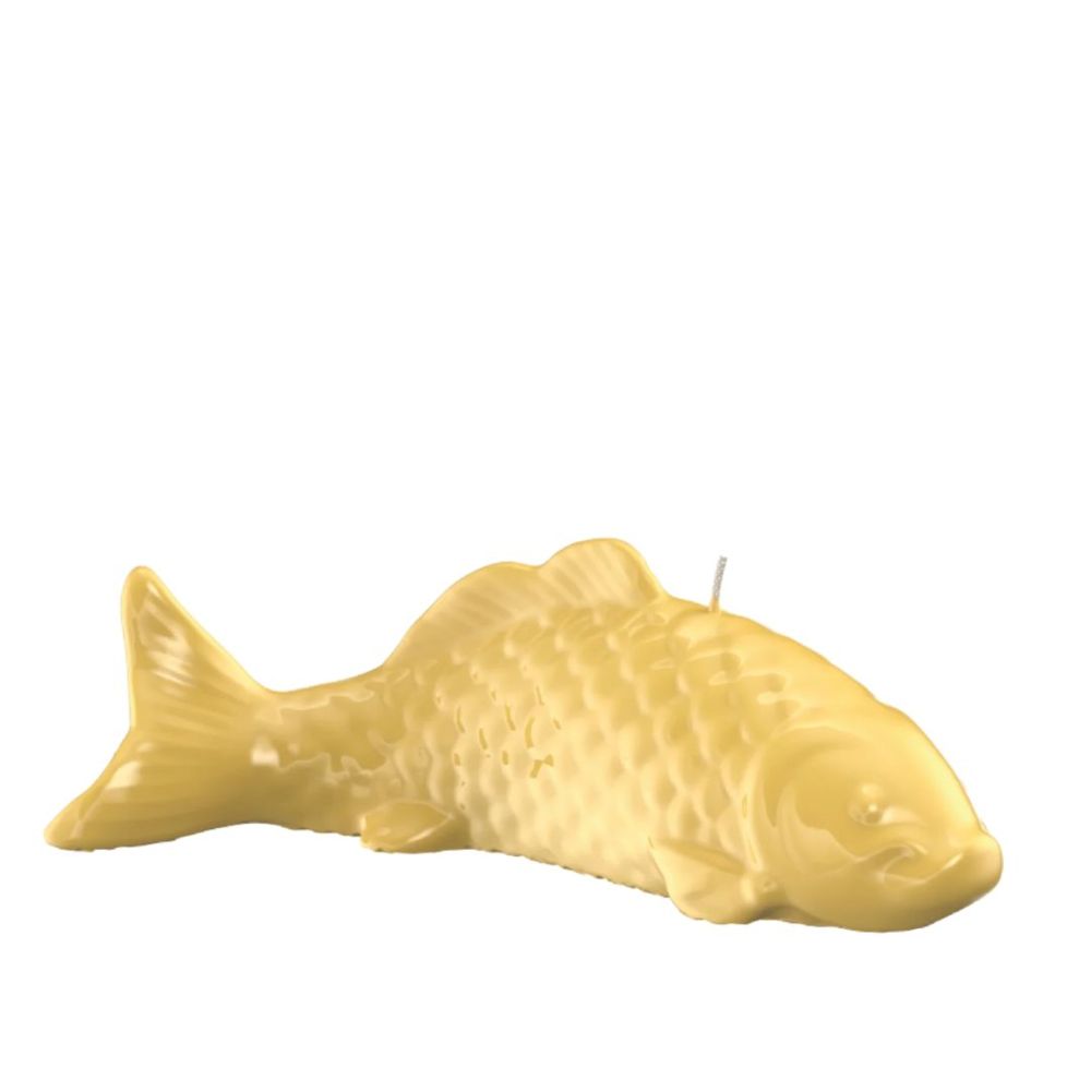 OBJEKTKERZE FISCH ZITRONE GELACKT