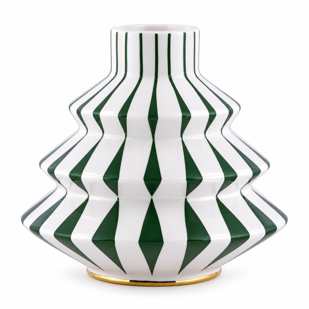 KERZENSTÄNDER DELIGHT GRÜN WEISS