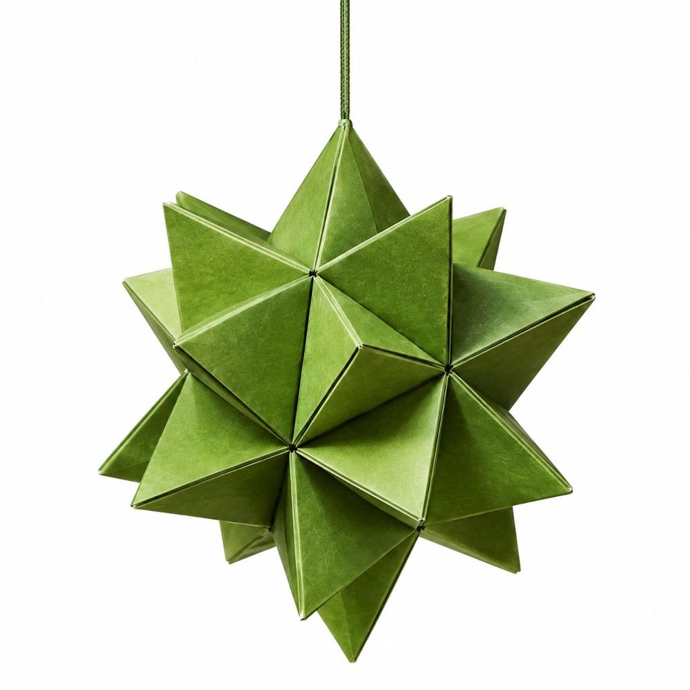 WEIHNACHTSANHÄNGER CRAFT PAPIER OLIV
