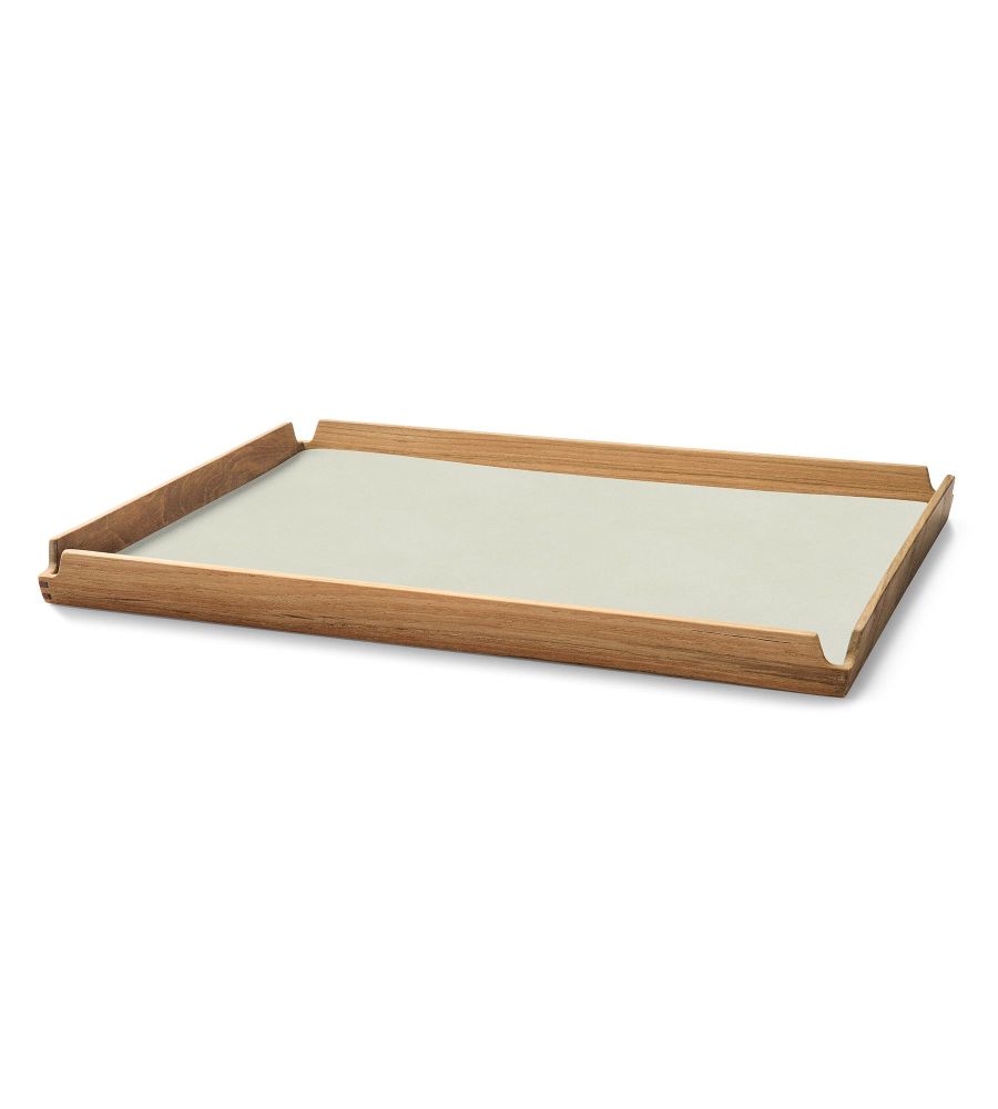 TABLETT SQUARE L TEAK AIRY NUPO LINEN