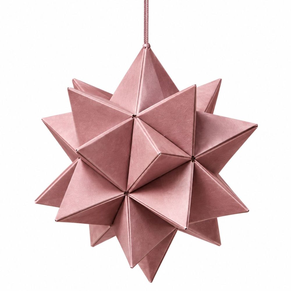 WEIHNACHTSANHÄNGER CRAFT PAPIER FLIEDER