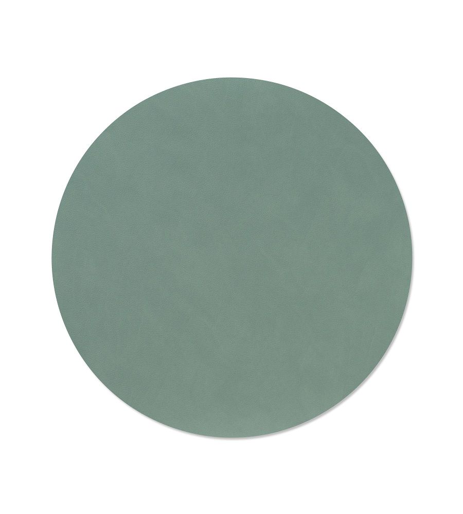 TISCHSET CIRCLE L NUPO LEDER PASTEL GREEN