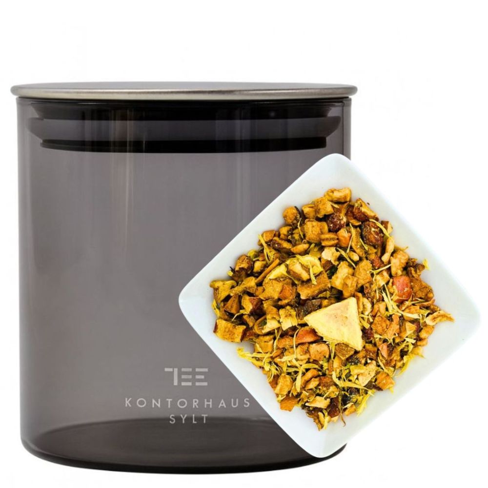 SET TEEDOSE KONTORHAUS & 100 G SYLTER ORANGE