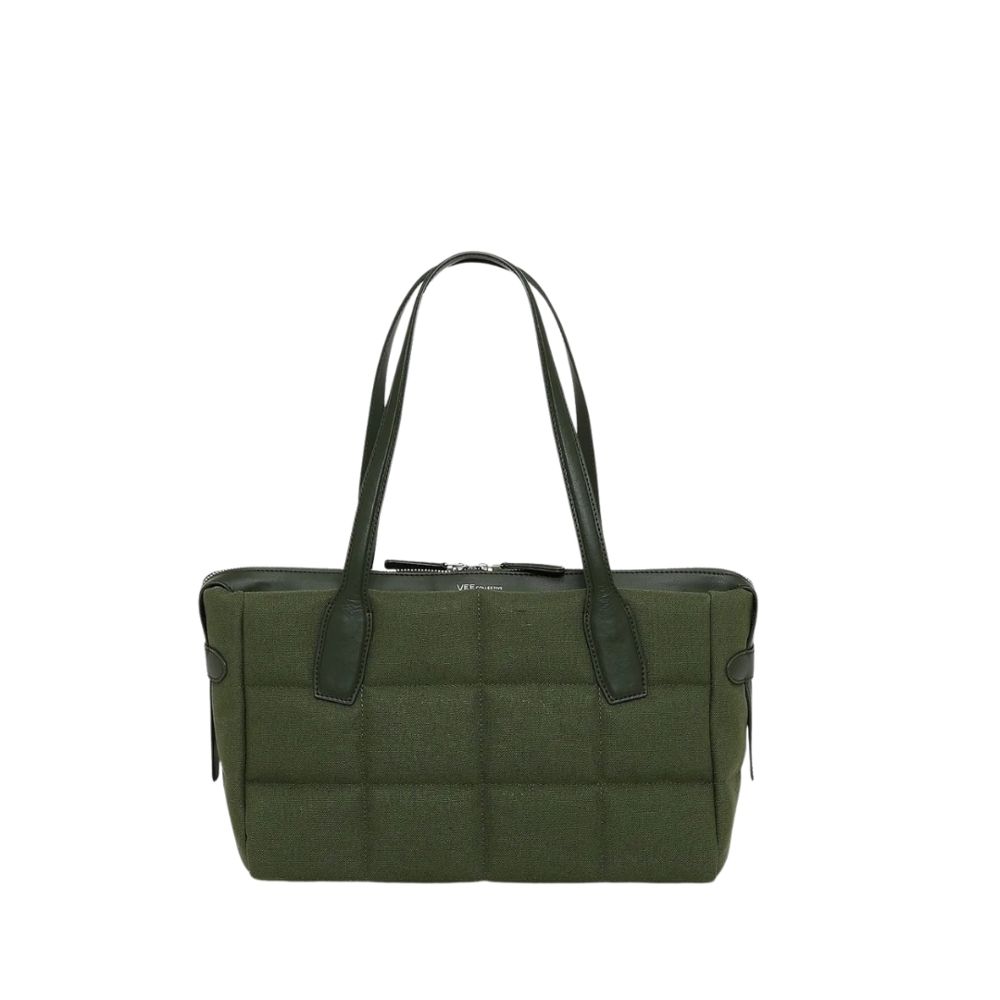 TASCHE TELA TOTE SMALL OLIVE CANVAS