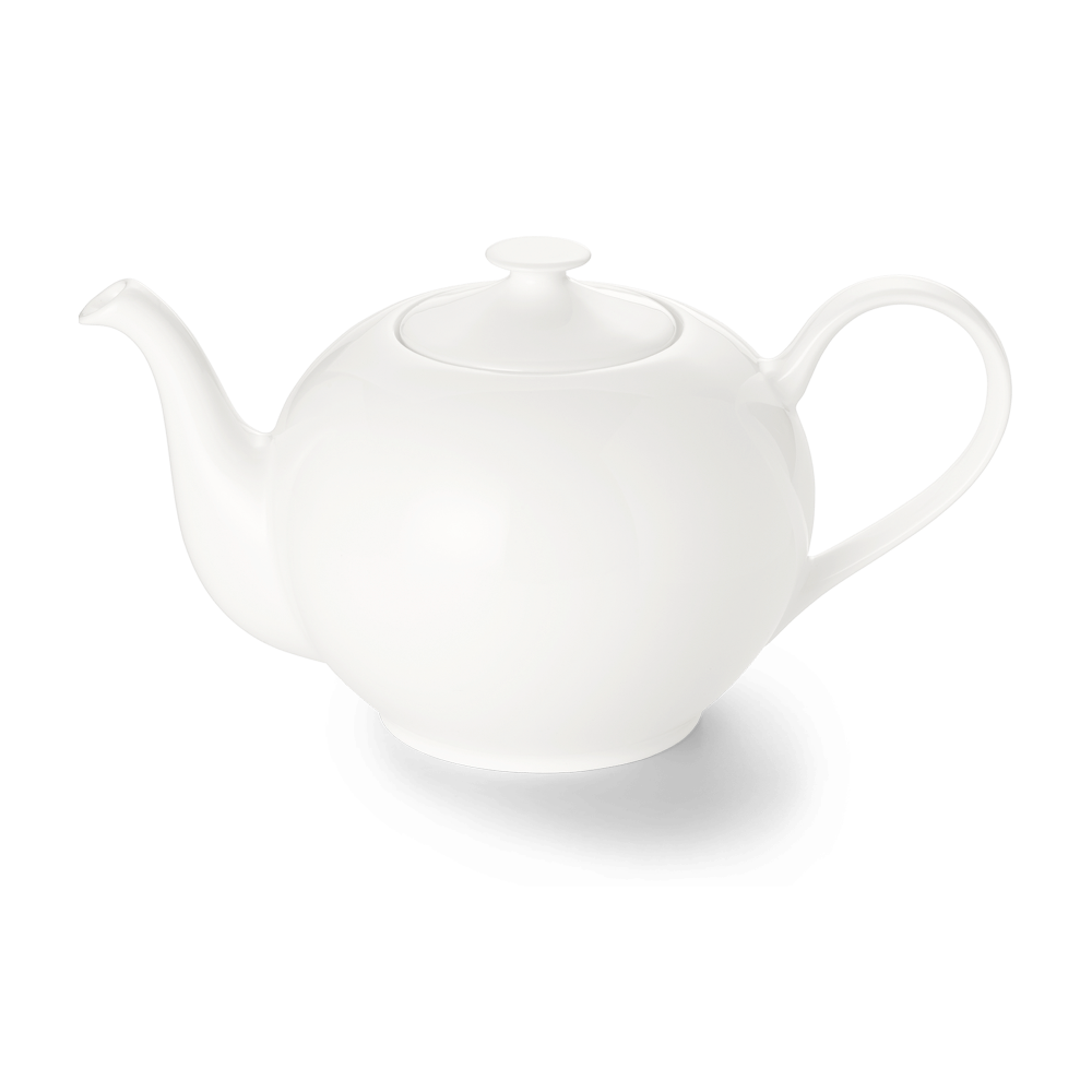 Teekanne rund weiß 0,9l