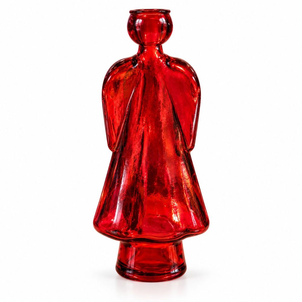 KERZENSTÄNDER ENGEL ROT 34,0 CM