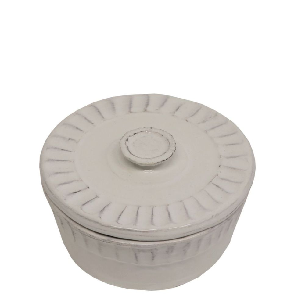 DOSE MIT DECKEL PIETRA BATH WEISS